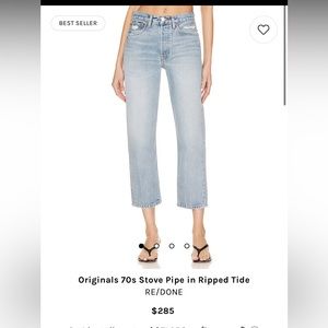 Cute re/done jeans sz 25